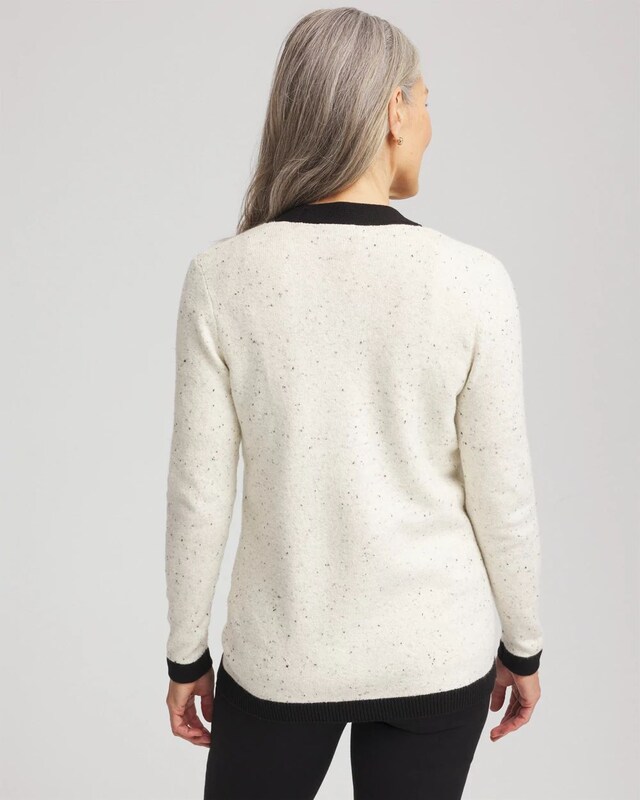 Tipped Lady Jacket Cardigan - image 3